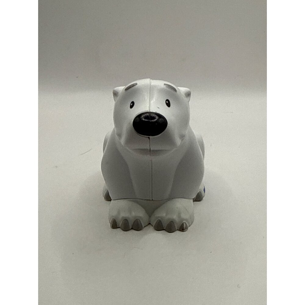 Fisher Price Little People White Share and Care Safari Zoo Polar Bear Animal